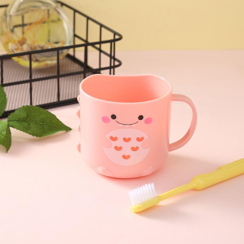 2026 New Cartoon Duck Plastic Children's Toothbrush Cup Creative Round Shape Wash Cup for Kids Drinking Water KTY