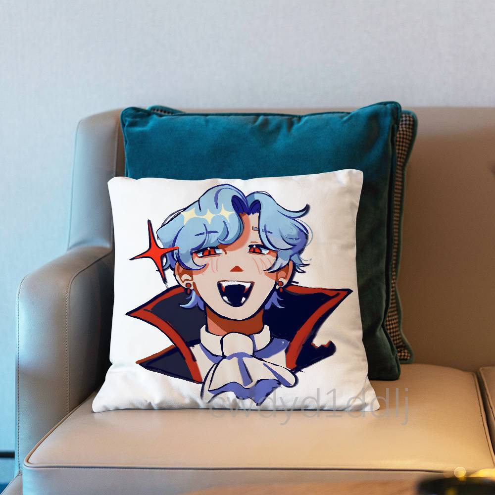 S-Scott Smajor Vampires Smp Pillow Case Short Plush Sofa Decorative Gift Home Double-Sided Printing Cushio
