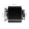 Carbon Fiber Air Filter 76mm Automotive Carbon Fiber Texture Air Filter Filtering Area (M)
