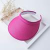 Empty top sun hat Sun hat Children's summer face covering Versatile beach big eaves Seaside outdoor sun protection Straw hat