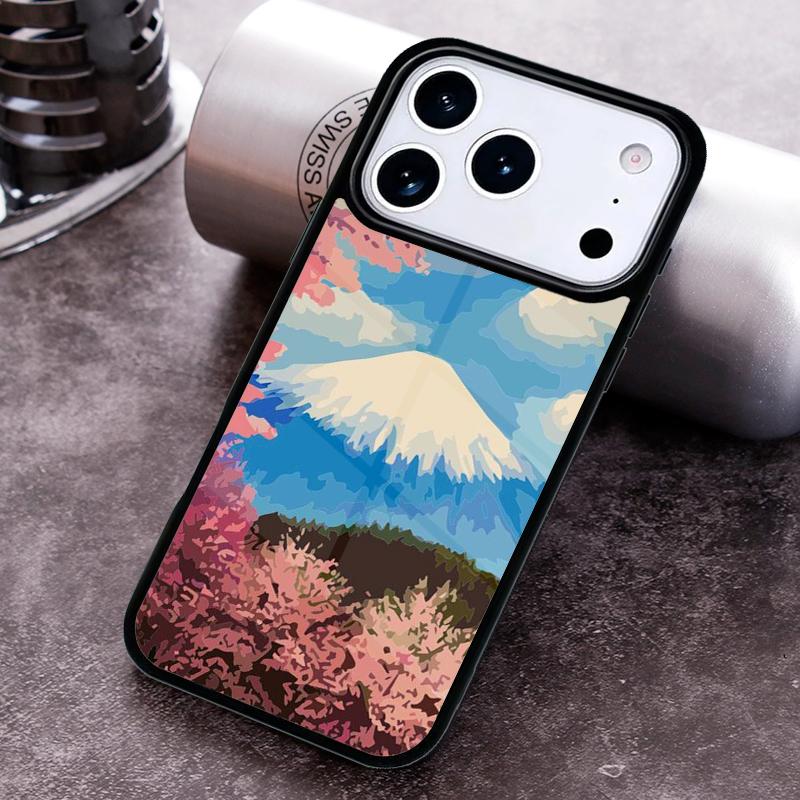 Japanese art Mount Fuji Phone Case for iPhone 17 16 15 Pro Max Air 14 13 12 11 Plus Shockproof Cover