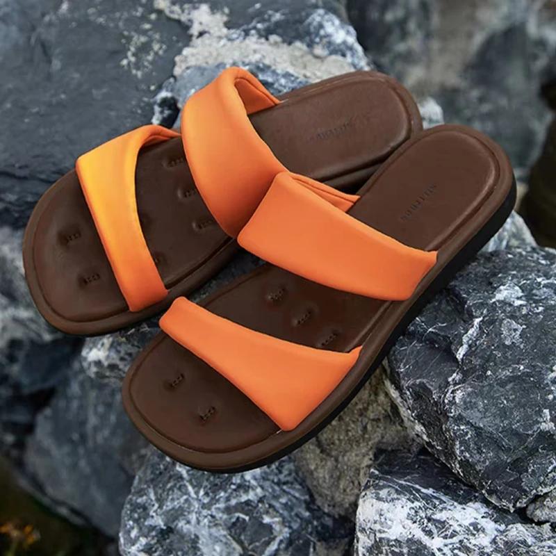 Fashion Flats Women Slippers Walking Cozy Shoes Casual Dress Woman's Sandals Summer 2025 Fashion Flip Flops New Dress Sandalias De Mujer