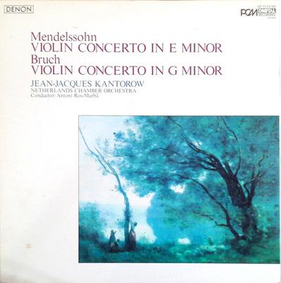 LP Record MENDELSSOHN . BRUCH JEANJACQUES K  Violin Concerto In E Minor  Violin OF7114ND DENON 1984 Japan Obi Classical Used