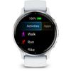 Verbundene GPS-Smartwatch - Garmin - Venu 3 - WLAN - 35,4 mm - Silbernes Edelstahlgehäuse, weißes Gehäuse