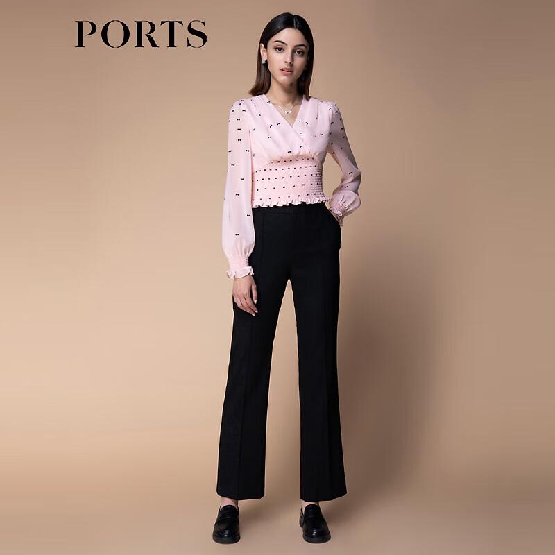 Ports Women's Black Casual Trousers