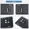 Front License Plate Bracket & Front Bumper Guard Cover Pads For Ford F150 2018 2019 2020 Bumper Traverse Accessories
