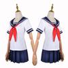 Yandere Simulator Ayano Aishi JK School Uniform Cosplay Costume with Puff Sleeves