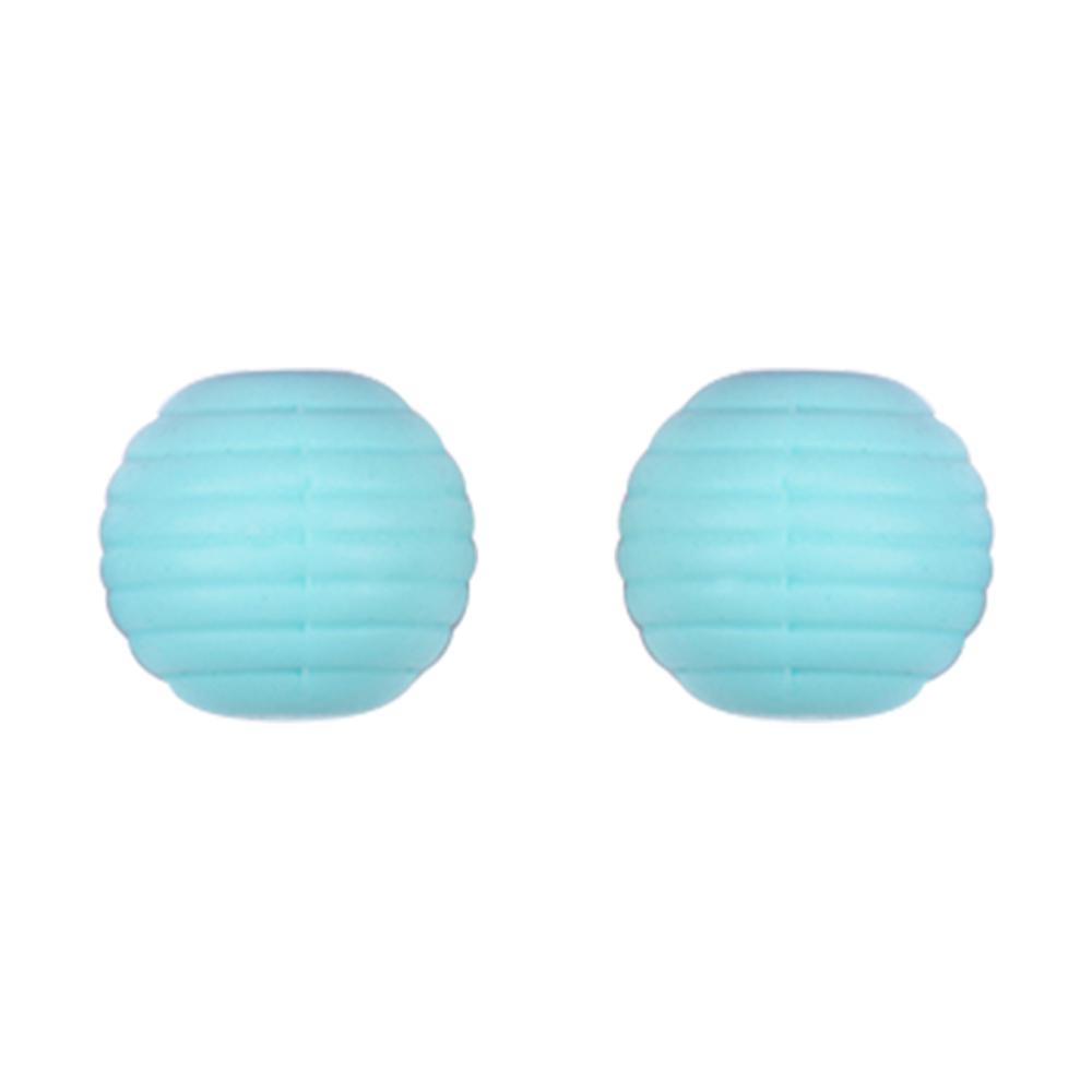 Kovict 25Pcs Threaded Silicone Beads 15mm Round Beehive Spiral Beads DIY Bracelet Necklace Accessories For Jewelry Marking