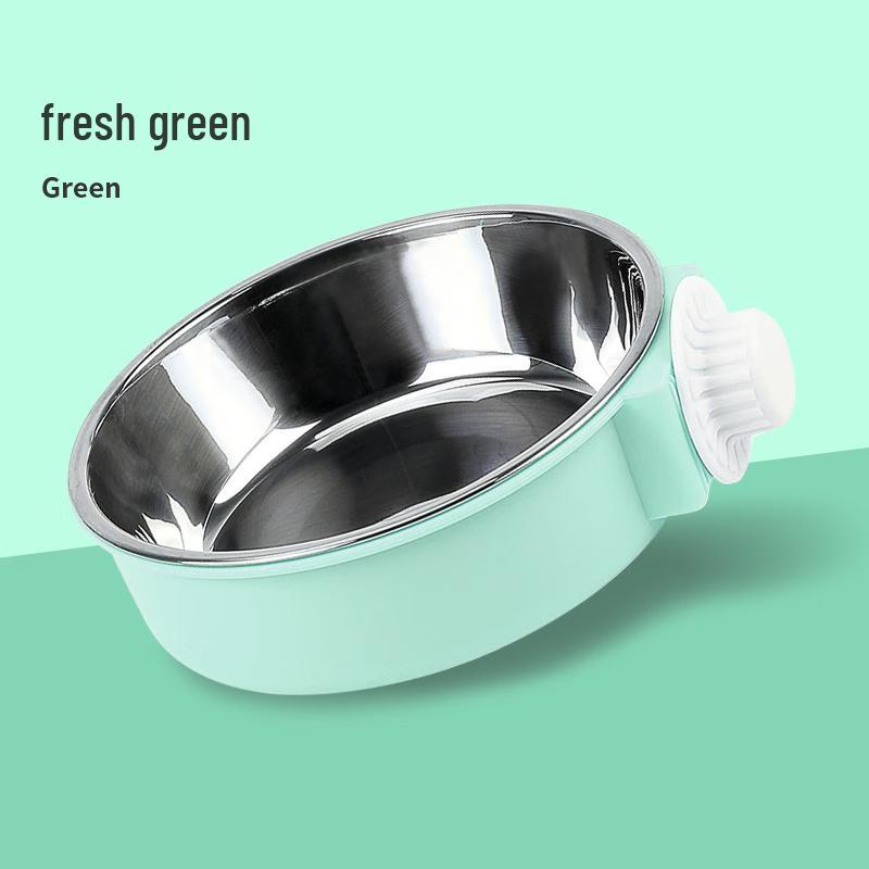 Anti-Tip Hanging Stainless Steel Pet Bowl