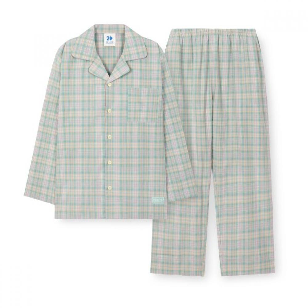 Orcite Men S Victoria Check Long Sleeve Pajama Set I135
