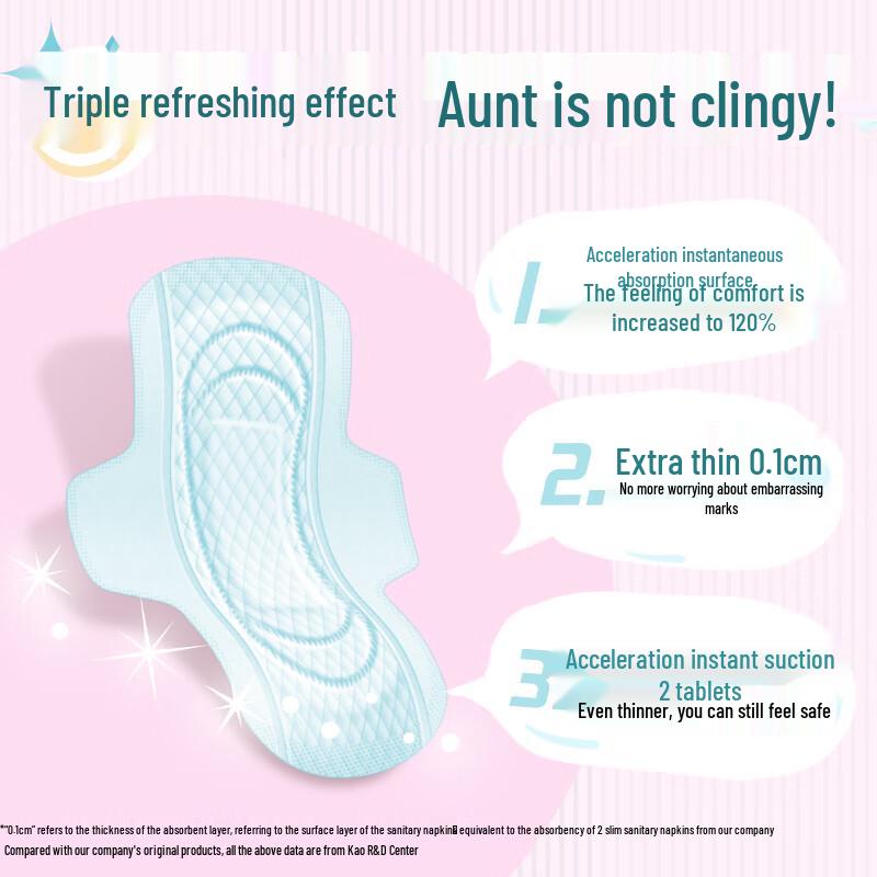 Laurier Kao Zero Feel Ultra Slim Daily Sanitary Pads - 22.5cm (24 Packs)