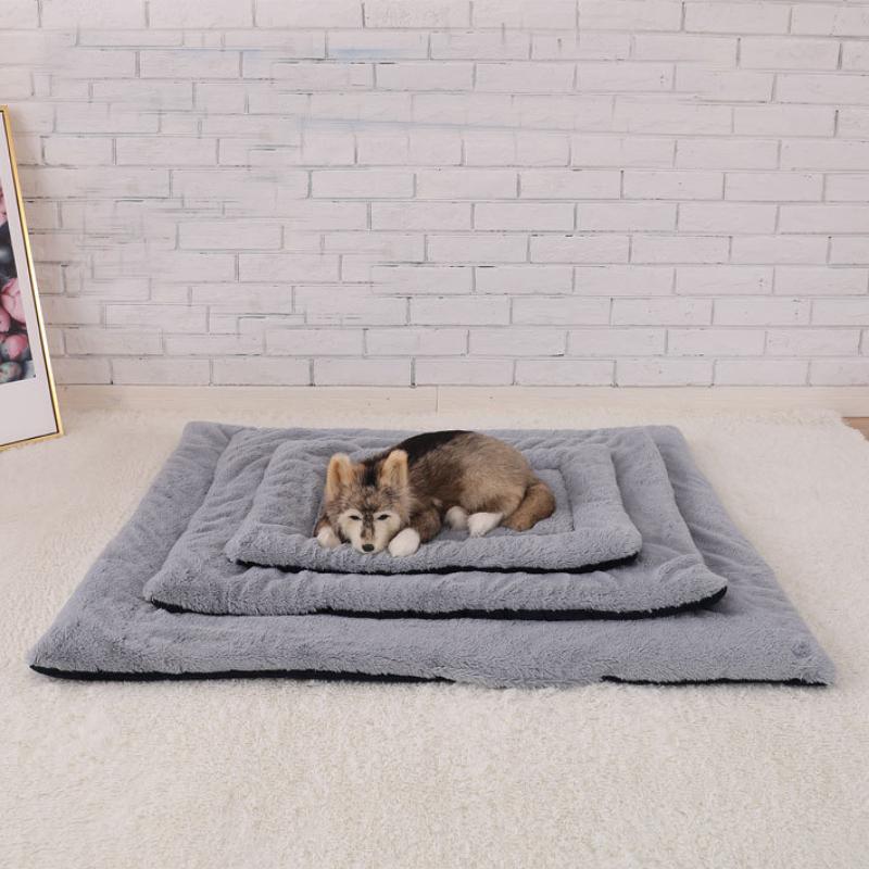 Rectangle Dog Mat Warm Plush Cat Bed House Cushion Pet Sleeping Blanket Mat Bed for Samll Large Dogs Sofa Mats
