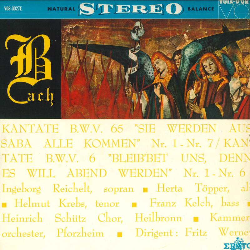 

LP Record - Bach: Cantata No. 65 No. 6 VOS3027E VOIX DOR Japan Classical Used