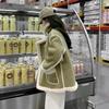 Winter Frauen Warme Faux Pelzmantel Neue Koreanische Lamm Wolle Mantel Mode Verdicken Schaffell Mantel Ein Stück Pelz Mäntel weibliche Jacke