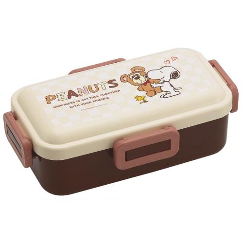 

Skater Bento Box, Fluffy Serving Lunch Box, 530ml, Made in Japan, Snoopy and Bear Design, PFLB6-A