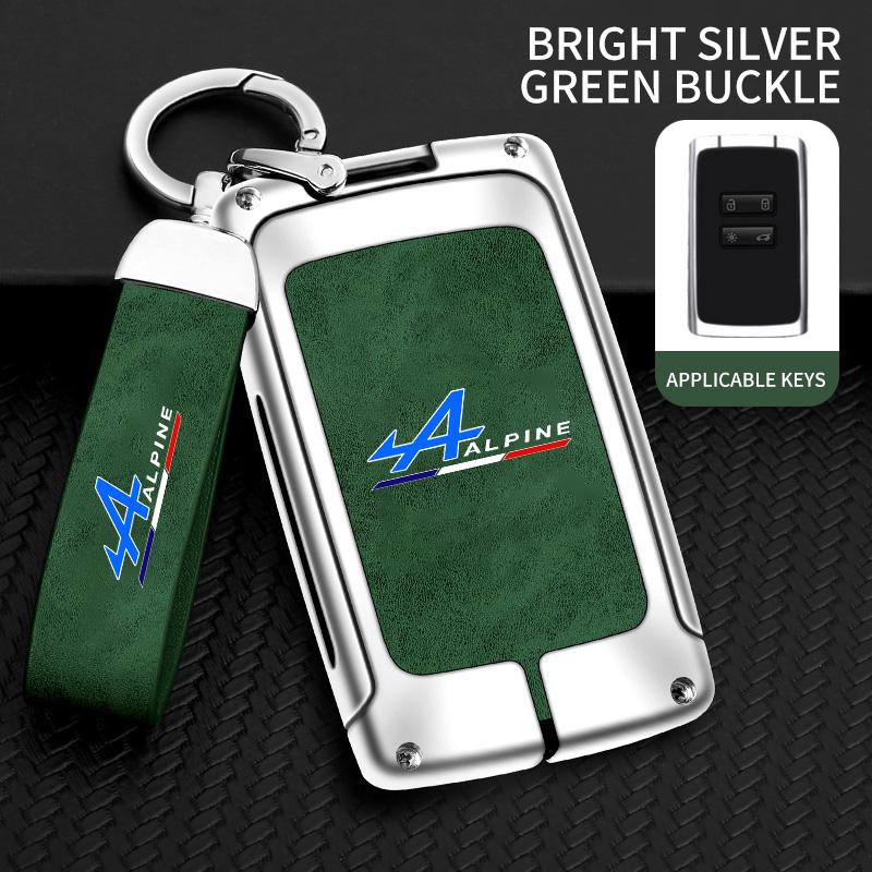

Zinc Alloy Car Smart Key Case Cover Protector Holder Shell For Alpine A290 GTS A110 Espace Austral Duster Spring Koleos Captur