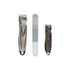 High-End Carbon Steel Nail Clippers Set: Anti-Splash, Portable, Includes Nail File.