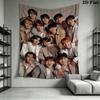 SEVENTEEN Wall Tapestry Aesthetic Wall Hanging Printed Fabric Blanket Decorative Tapestries for Bedroom Living Room Home Decor