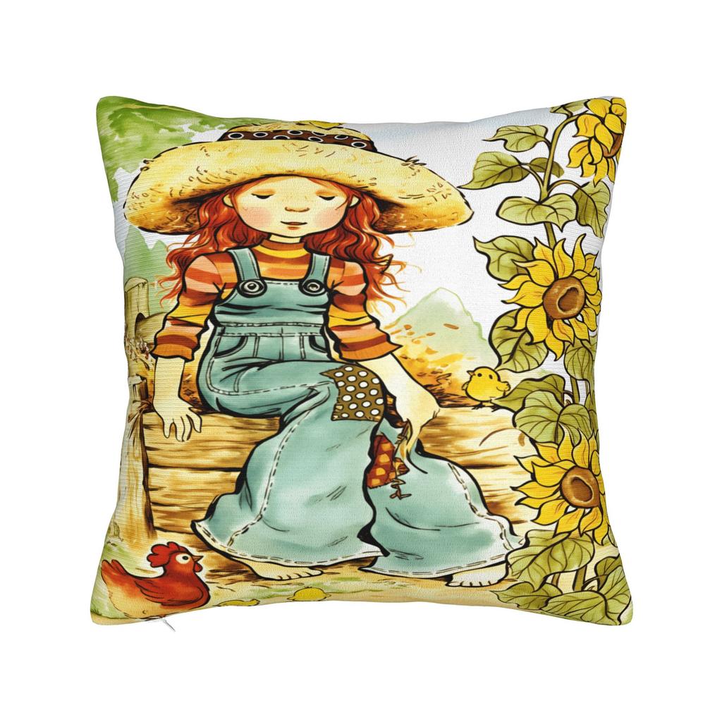 Art Sarah Kay Swing Girl Pillow Cover Comfy Cushion Cover Funny Pillow Case For Office Car Home Decor