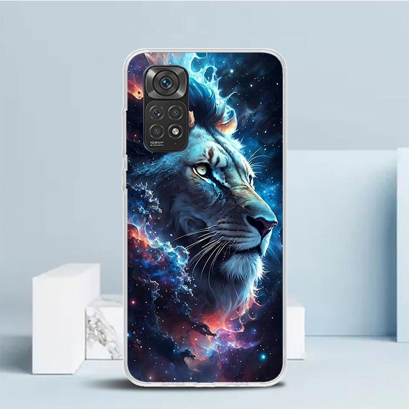 Lion Alpha Male Cub King Phone Case For Xiaomi Redmi Note 15 14 14S 13 12S 12 Pro Plus 11S 11 11T 11E 10S 10 + Soft TPU Back Cov