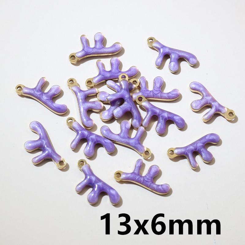 20pcs 11x9mm Stainless Steel Fish Enamel Charms Pendant Stainless Steel DIY Jewelry Making Accessories Findings