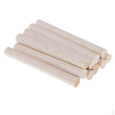 Table Builing Accessory 50/100/200mm Balsa Wood Round Sticks for Woodworker