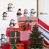 Simulated Christmas Funny Little Snowman Living Room and Bedroom Background Wall Decoration Stickers