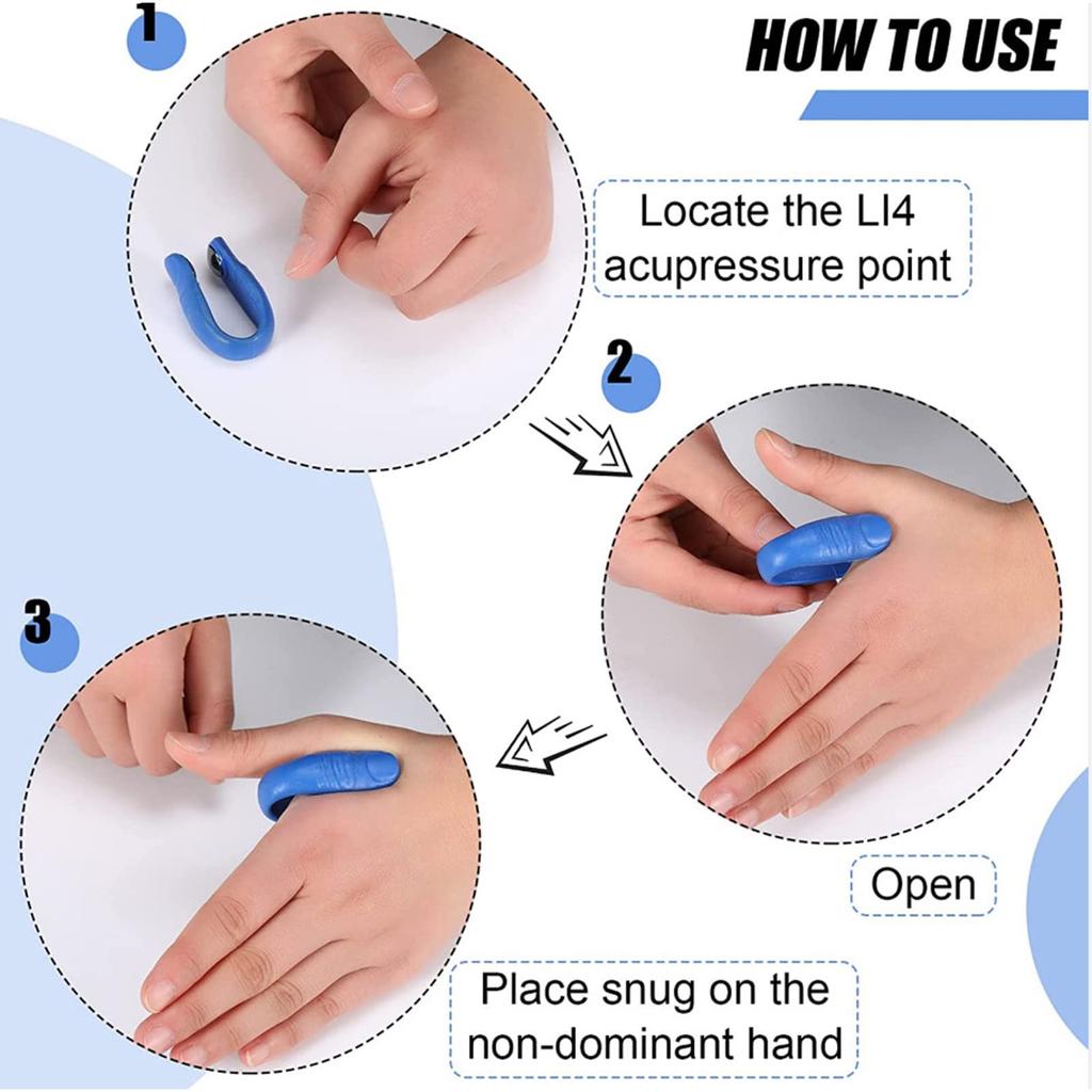 Tiger Point Thumb Massage Clip Acupressure Meridian Massager for Pain Relief and Relaxation