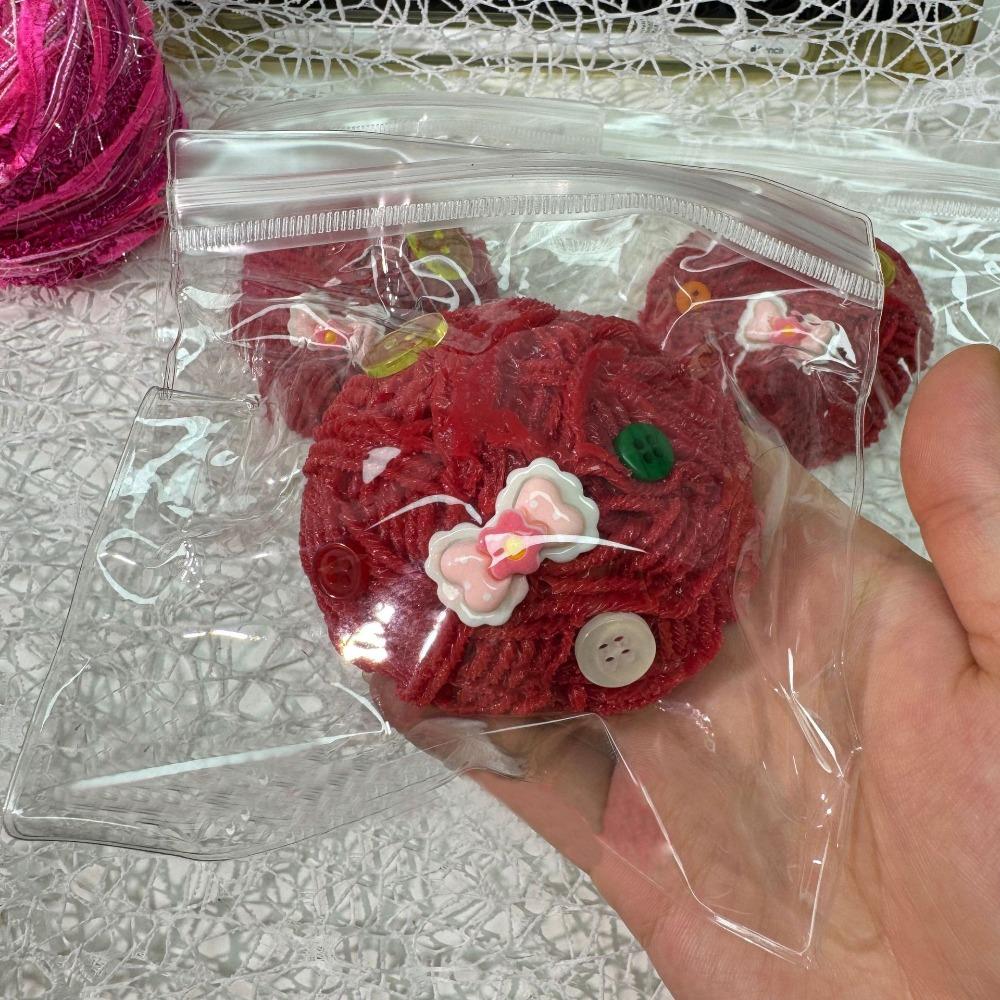 

Зняття стресу Іграшки з пряжі для стискання Іграшка для щипання та декомпресії Декор для дому та офісу червоний