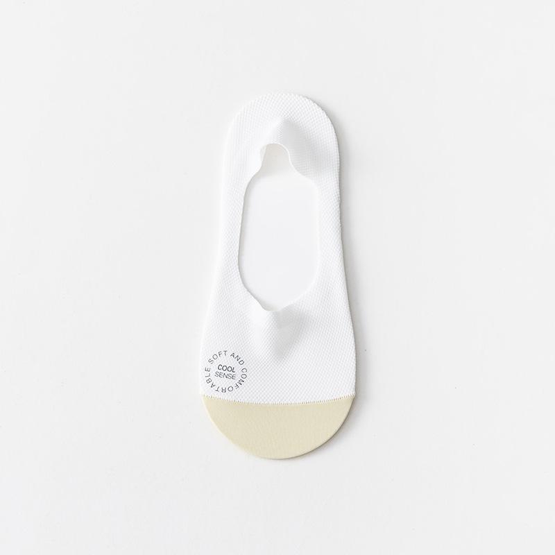Women's Summer Ultra Thin Cotton Bottom Ice Screen Eye Breathable Invisible Heel Socks