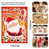 Adorable Cartoon Christmas Snowman And Reindeer Interactive Sticker Set For Kids