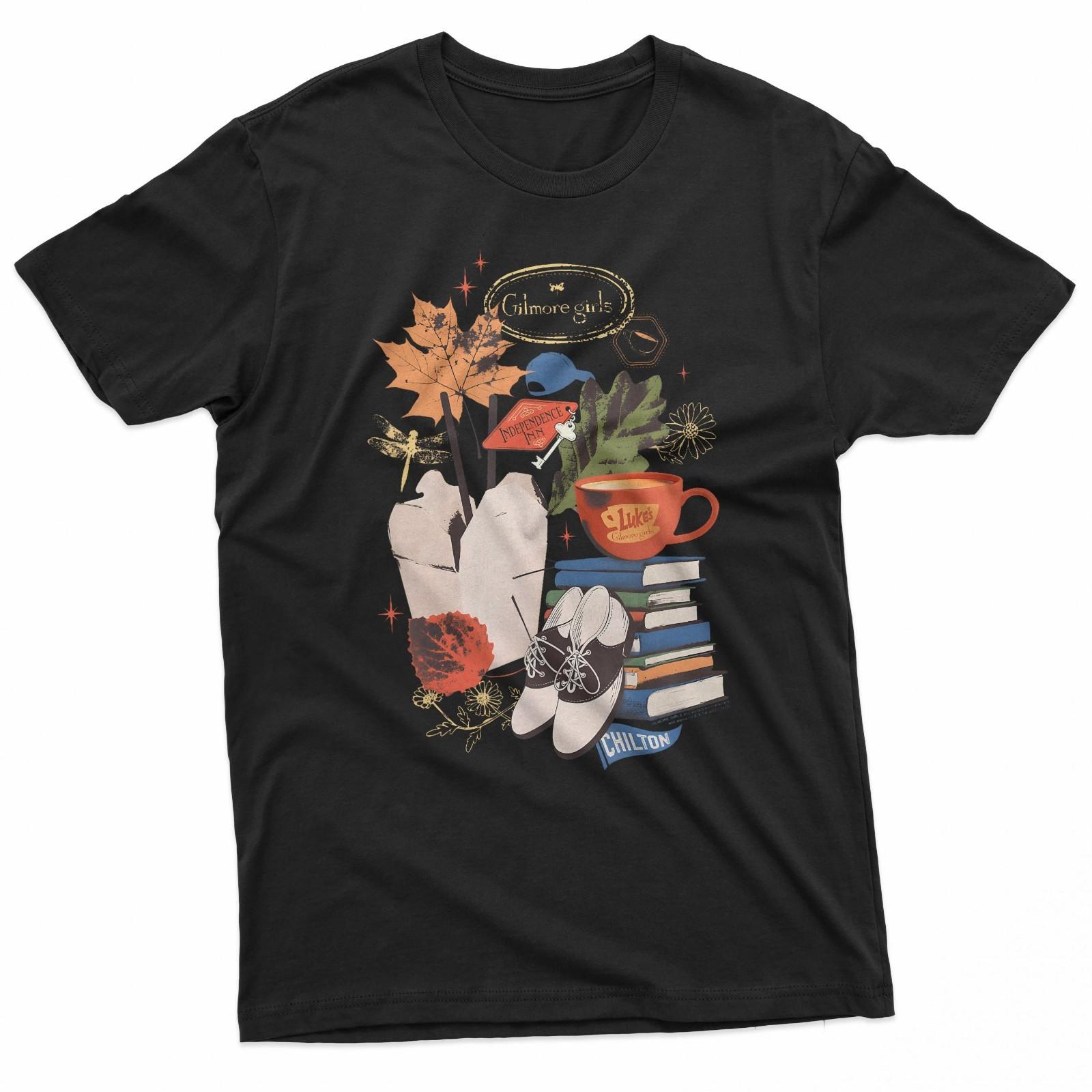 Gilmore Girls Favorite Things Classic Item Collage Tv Show T-Shirt S разноцветный