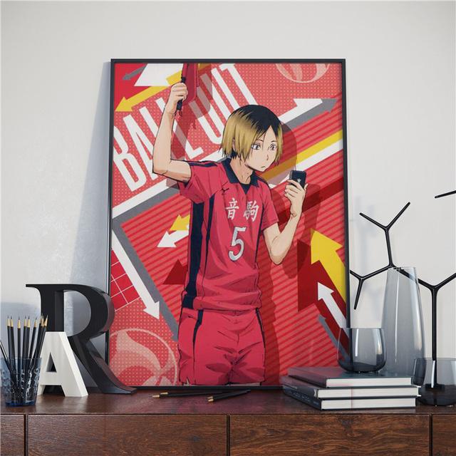 

Haikyuu манга средней школы волейбол холст картины постеры и принты настенная художественная картина абстрактный декоративный домашний декор плакат 21cm×30cm NoFrame