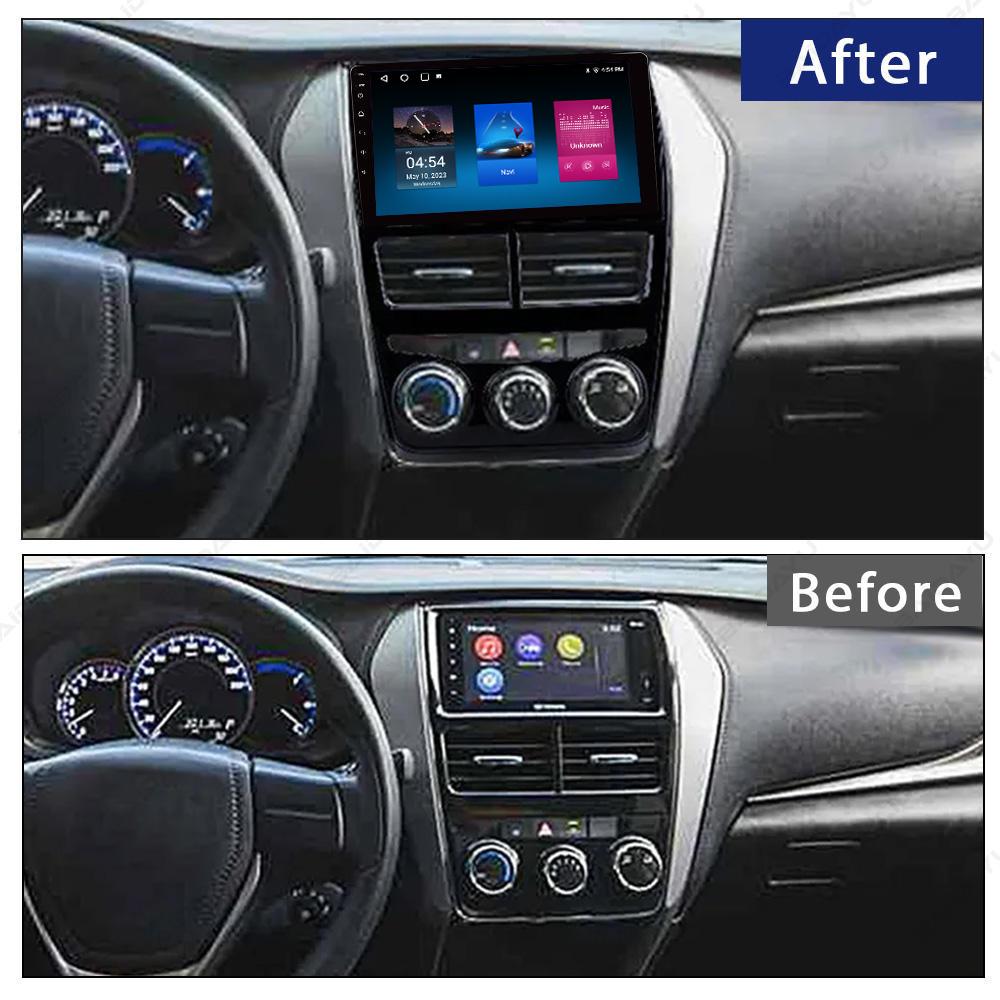 For Toyota Yaris Vios 2017-2020 Navigation GPS Android Car Radio Multimedia Player Stereo wifi+4G Carplay Auto Video