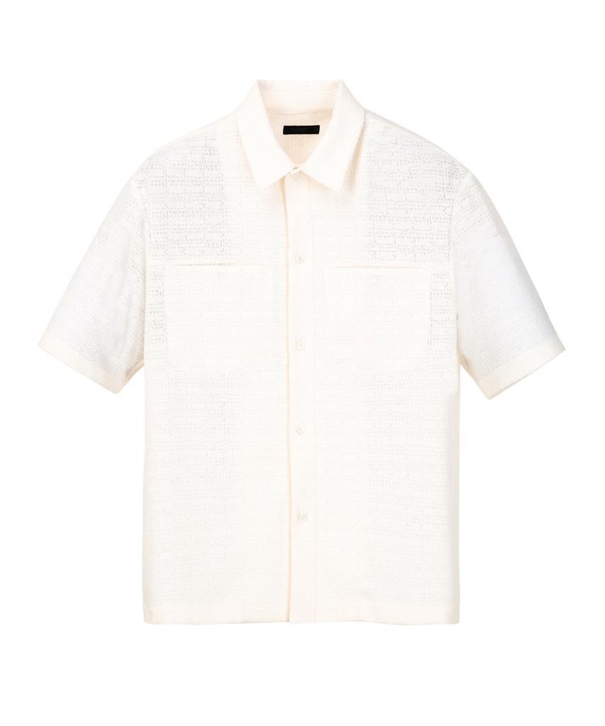 Jilseutyueoteunyuyogmaen Crochet Knit Shirt Set - White (Jnsh6B513Wt)
