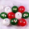20pcs/30pcs 10inch Christmas Balloons Green Red Ballon Party Birthday Christmas Decorations For Home Snow Santa Claus Balons