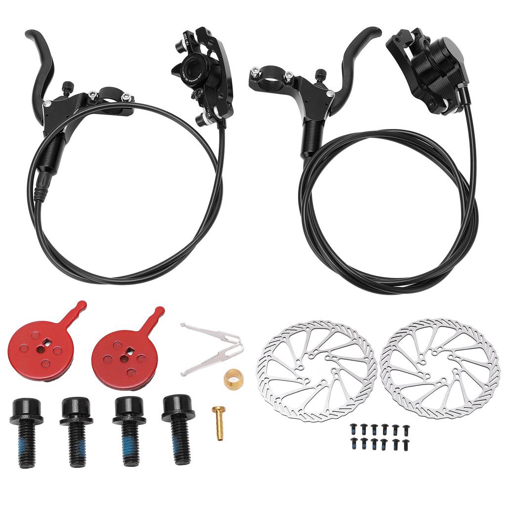 Hydraulic Brake Set High Density Sensitive Wear Resistant Mountain Bike Disc Brake Kit for Replacement