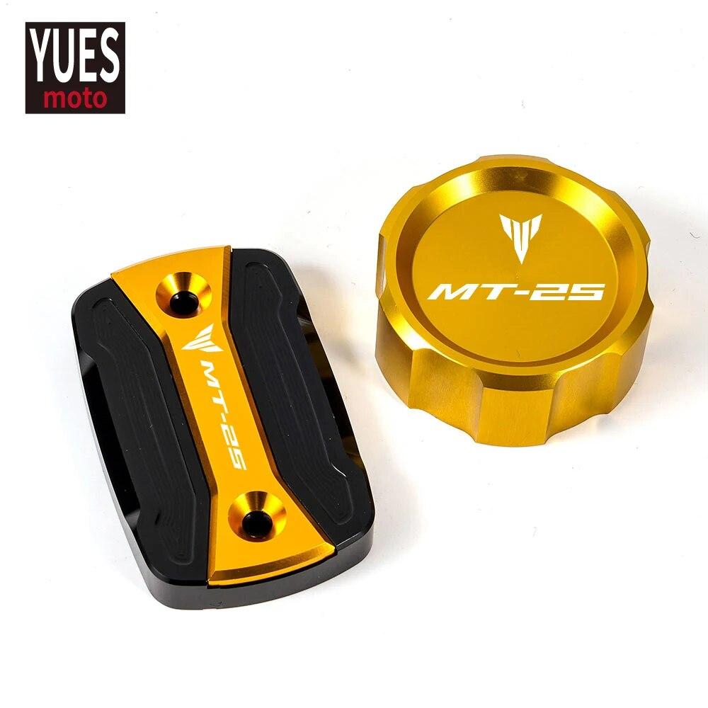Motorcycle Accessories For YAMAHA MT 25 2015- CNC High Quality Rear & Front Brake Fluid Reservoir Cap Cylinder Cover