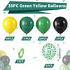 12inch-35pcs Green Blue Gold Latex Balloon Set with Confetti, Suitable for Weddings, Birthdays, Popular Parties, Bridal Showers