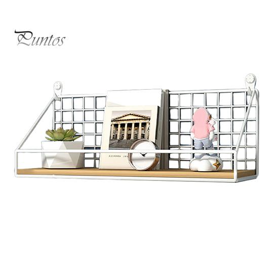 Wall-Mounted Floating Shelves Storage Rack Rustproof Strong Load-Bearing Easy To Install Bookshelf Metal Bracket