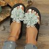 Summer Women's Sandals Fashion Bowknot Flip-flops Female Flat Non-slip Sildes Casual Outside Wear Thick Soled Ladies Beach Shoes