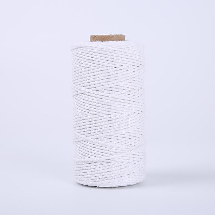 Biały Sznurek, Bawełniany Sznurek Cukierniczy, 328 Stóp 2 MM Naturalnie Biały Bawełniany Sznurek do Rękodzieła, Sznurek do Pakowania Prezentów, Wystrój Domu