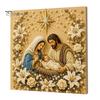 Christmas Home Decoration Faux Pearl Art Kit, DIY Snowman Painting 3D Festive Living Room Accents Xmas Scenes Crafting Project for Adults Beginners,