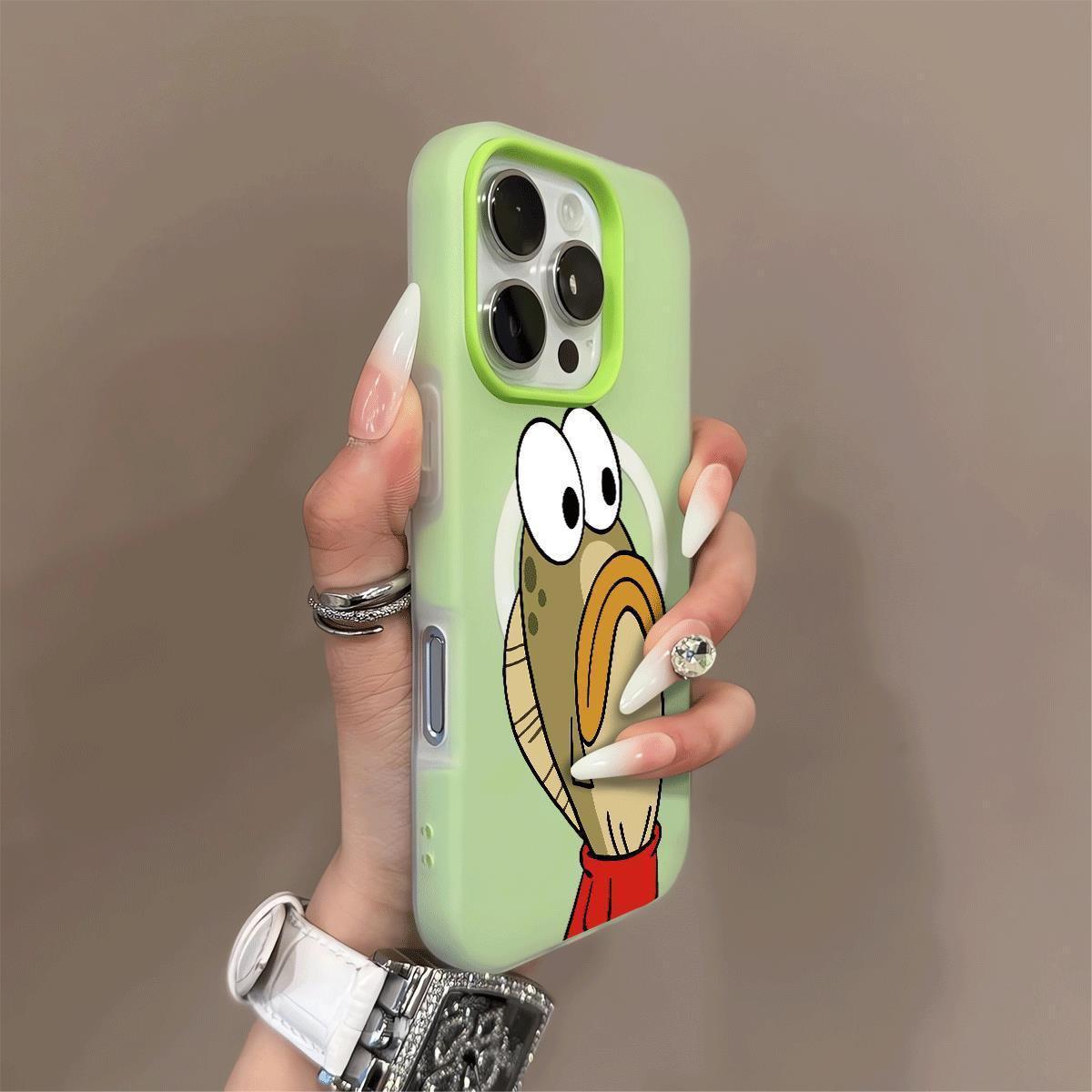 

Magnetic Jelly 2-in-1 Mobile Phone Case for Apple 17PRO Cute Big Hole Goddess Creative Personalized Magnetic Case For iPhone 17 Pro Max