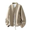 Stand-up Collar Tooling Bomber Jacket Men's Trendy Brand Zipper Design Sense Casual Baseball Jacket