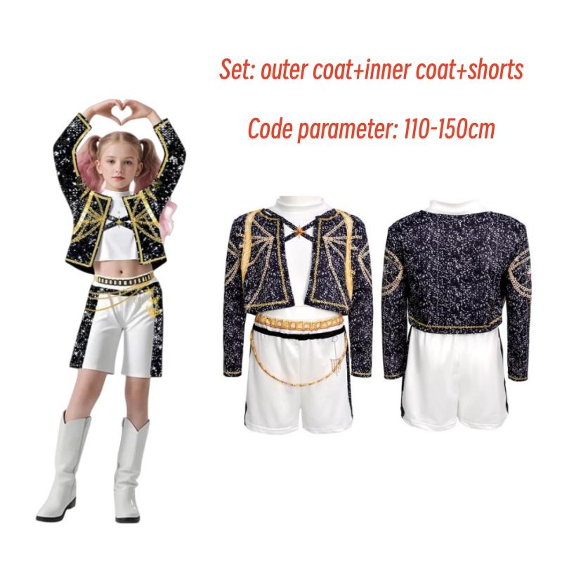 

Anime Children Kpop Devil Hunter cosplay Rumi Zoe Mira cosplay stage set cosplay costume 120CM