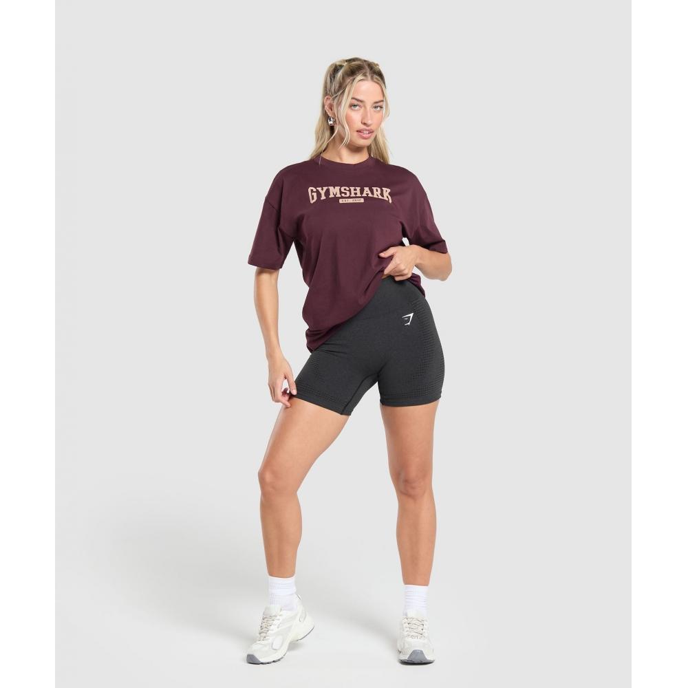 Gymshark CollegiaTe LifesTyle Oversized T shirT depTh Purple B2c1b Pbzv