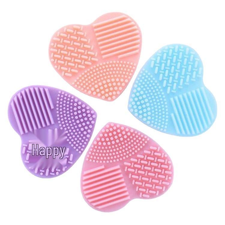 Heart-Shaped Silicone Makeup Brush Cleaner
