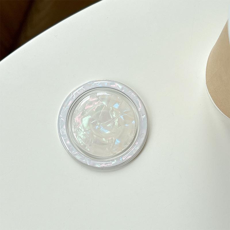 Shell Pattern Solid Color Mobile Phone Airbag Bracket Magnetic Suction Magsafe Telescopic Round Ring Company Gift