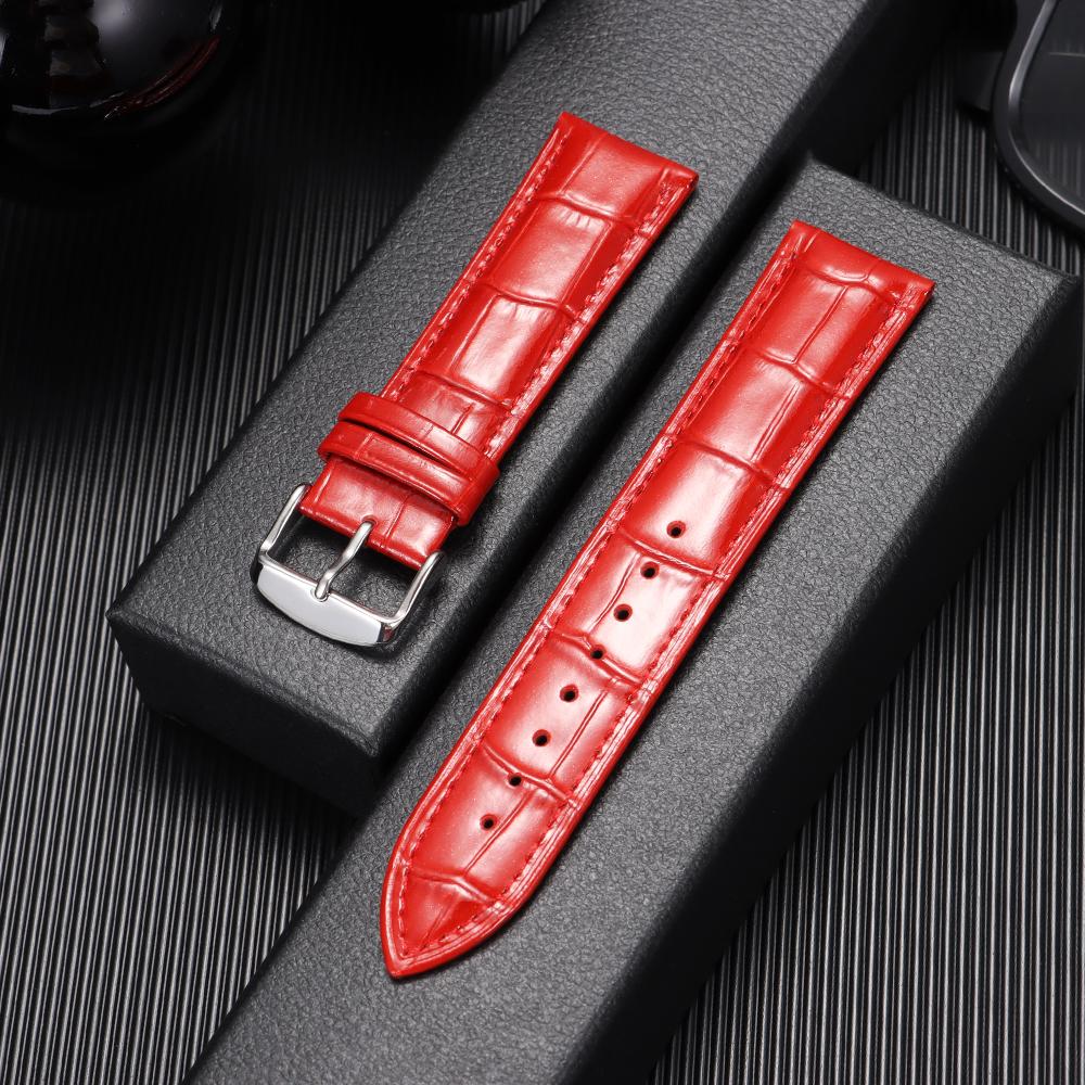 Universal Replacement Cowhide Watch Strap Leather Watchband for Seiko for Men Women 12mm 14mm 16mm 18mm 20mm 22mm 21mm Watchband